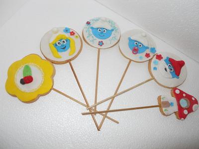 smurfs cookies - Cake by sweetmama
