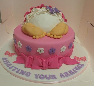 baby bum baby shower  - Cake by jodie baker