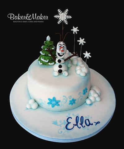 Olaf from Frozen rides again! - Cake by Tammy Barrett