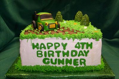 Gunner's Tractor - Cake by Pamela