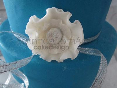 Silver wedding - Cake by Bolinhos com Amor 