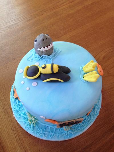 Scuba diver cake - Cake by Sadie Smith