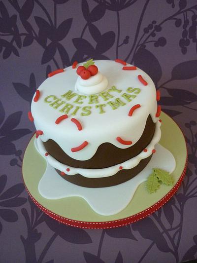 Drippy icing Christmas cake - Cake by Isabelle Bambridge