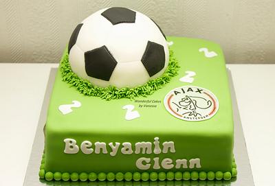 Soccer cake - Cake by Vanessa