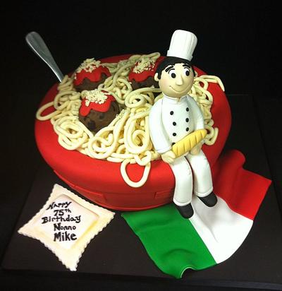 Spaghetti Bowl Birthday Cake - Cake by Over The Top Cakes Designer Bakeshop
