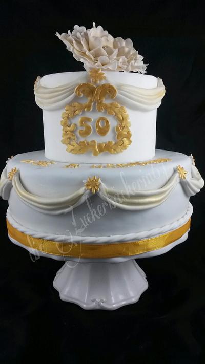 golden Wedding  - Cake by Sandy's Cakes - Torten mit Flair