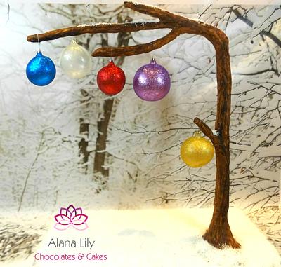 Blown Sugar Baubles - Day 10 Advent Calendar Collaboration  - Cake by Alana Lily Chocolates & Cakes