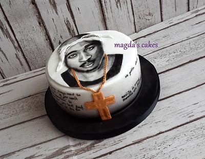 Tupac Shakur portrait - Cake by Magda's Cakes (Magda Pietkiewicz)