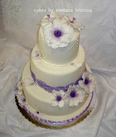 Purple wedding cake - Cake by Svetlana Hristova