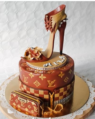 Louis Vuitton Cake - Decorated Cake by Cakes by Verity - CakesDecor