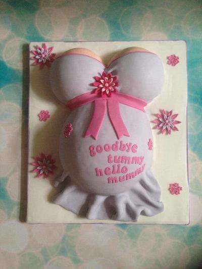 Baby belly cake - Cake by For the love of cake (Laylah Moore)