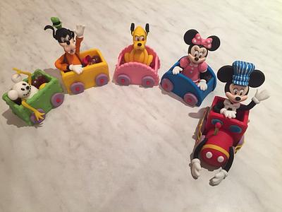 Mickey and friends cake toppers for Alex - Cake by Gabriela Doroghy