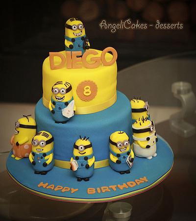MINIONS CAKE - Cake by Angelica Galindo