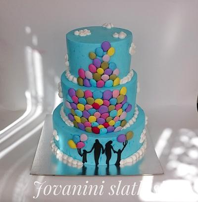 Cake with baloons - Cake by Jovaninislatkisi