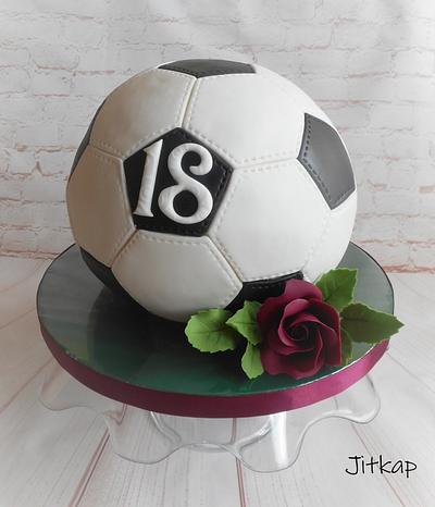 Soccer ball cake - Cake by Jitkap
