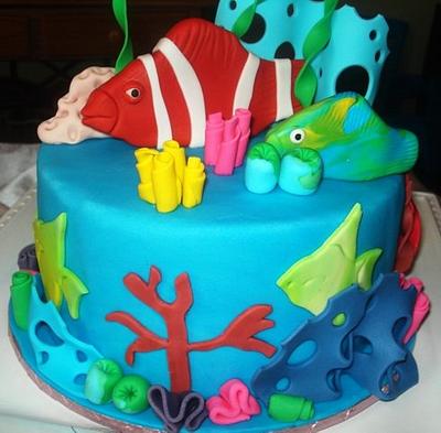 Aquarium Cake  - Cake by Hakima Lamour 