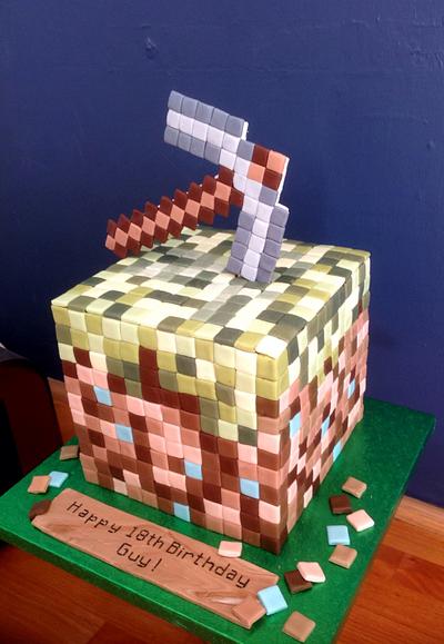 The Dreaded Minecraft Block - Cake by Claire Ratcliffe