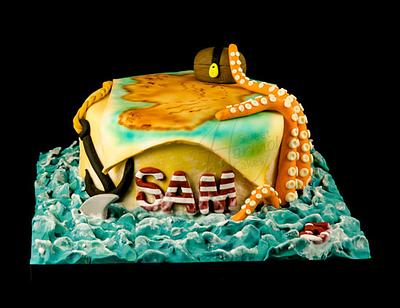 Treasure map! - Cake by Sweet Harmony Cakes