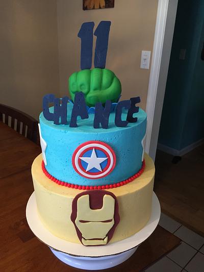 Avengers - Cake by SnoCakes