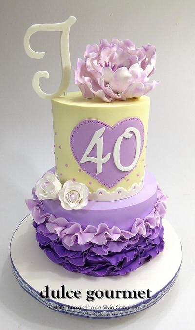 40th birthday - Cake by Silvia Caballero