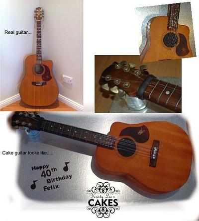 Acoustic Guitar - Cake by Kristy How