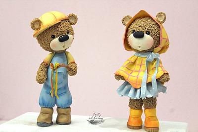 Cute Teddy Bears - Cake by Lorna