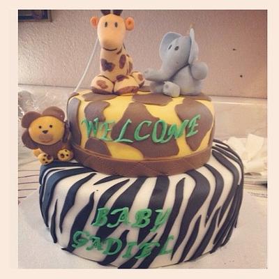 Safari Baby Cake  - Cake by Priscilla 