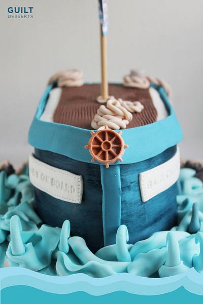 Ahoy! Baby on Board - Boat Cake - Cake by Guilt Desserts