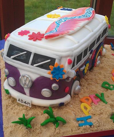 Hippie VW Camper Van Cake - Cake by The Rosehip Bakery