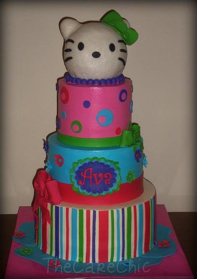 Bright Hello Kitty - Cake by Misty