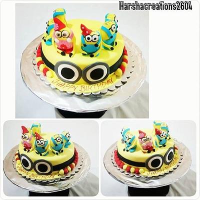 minion cake for kids birthday party  - Cake by harshacreations2604