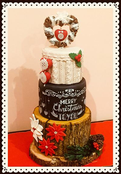 A.....Shabby Christmas to you!!! - Cake by Lallacakes