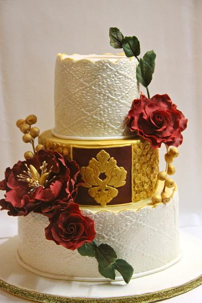 Ornate Wedding cake - Cake by Sugar Stories