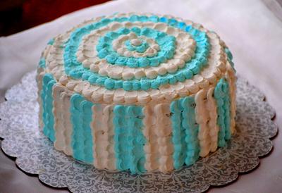  Petal design in whipped cream - Cake by Divya iyer
