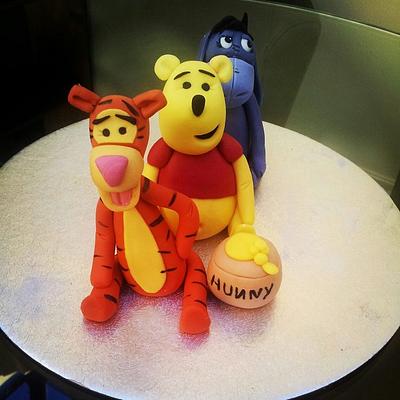 Tigger, Pooh and Eeyore - Cake by Lisa Wheatcroft