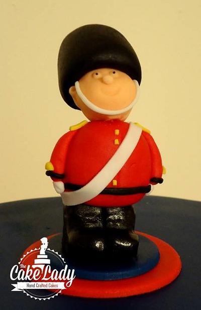 Queen's Guard for St George's Day   - Cake by The Cake Lady