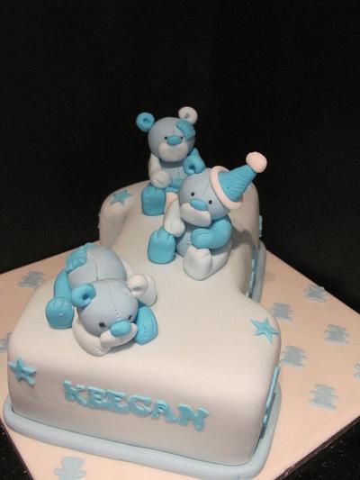bear blue 1  - Cake by d and k creative cakes