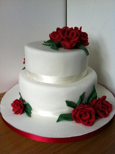 Red Rose - Cake by Amanda
