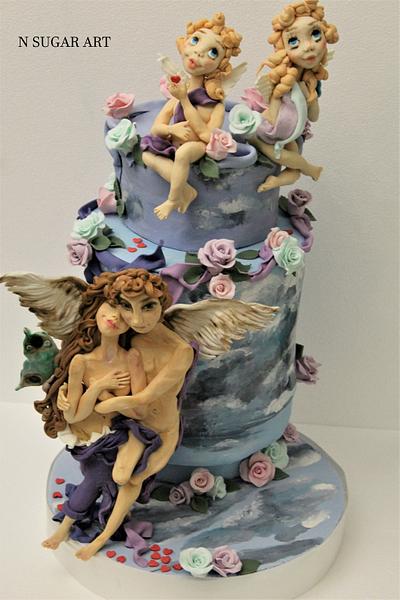 Cupid and Psiche -Cpc Valentine - Cake by N SUGAR ART