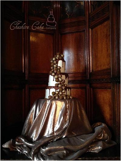 Chocolate truffle wedding cake - Cake by The Cheshire Cake Company 