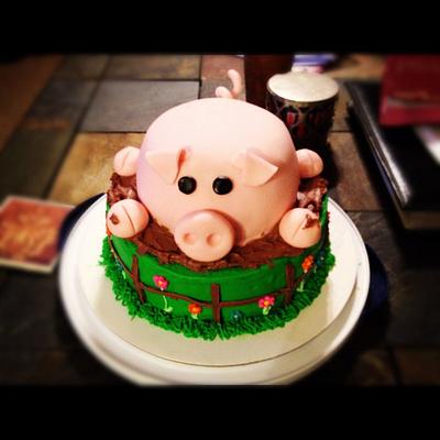 Pig Cake - Cake by mallorieh