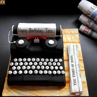 Typewriter Cake - Cake by Tricks 'n' Treats