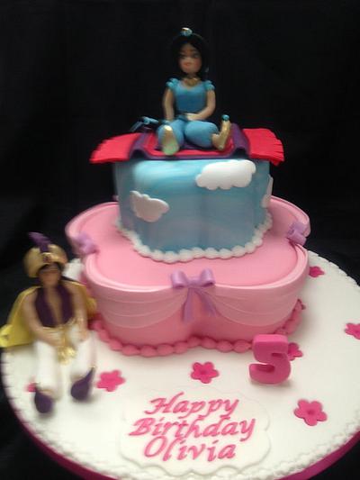 Aladdin and Jasmine - Cake by scc