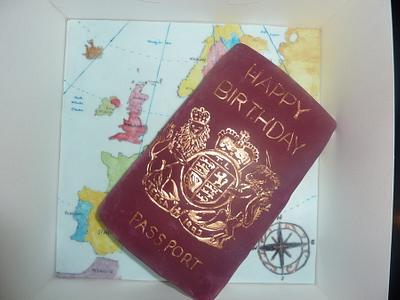 Passport cake - Cake by Dawn and Katherine