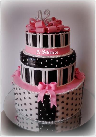 Dots & stripes - Cake by LeDeliziose