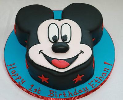 Mickey Mouse 1st Birthday Cake - Cake by Victoria
