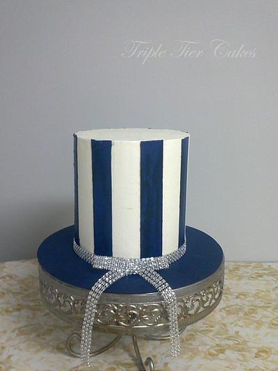 Perfect Buttercream Stripes Cake - Cake by Triple Tier Cakes