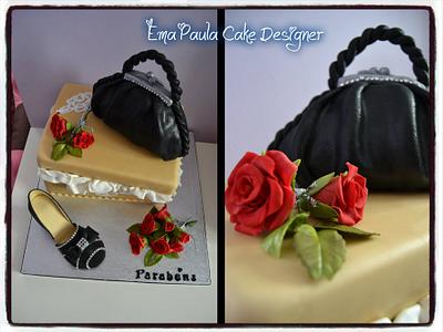shoe and bag cake - Cake by EmaPaulaCakeDesigner