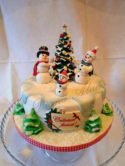 Snowman - Cake by  Diana Aluaş