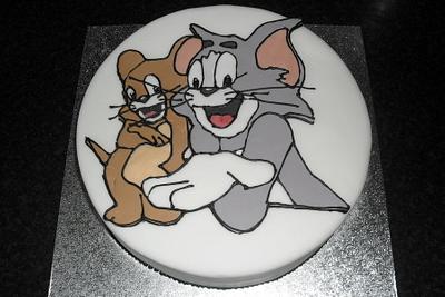 tom and jerry birthday cake - Cake by David Mason